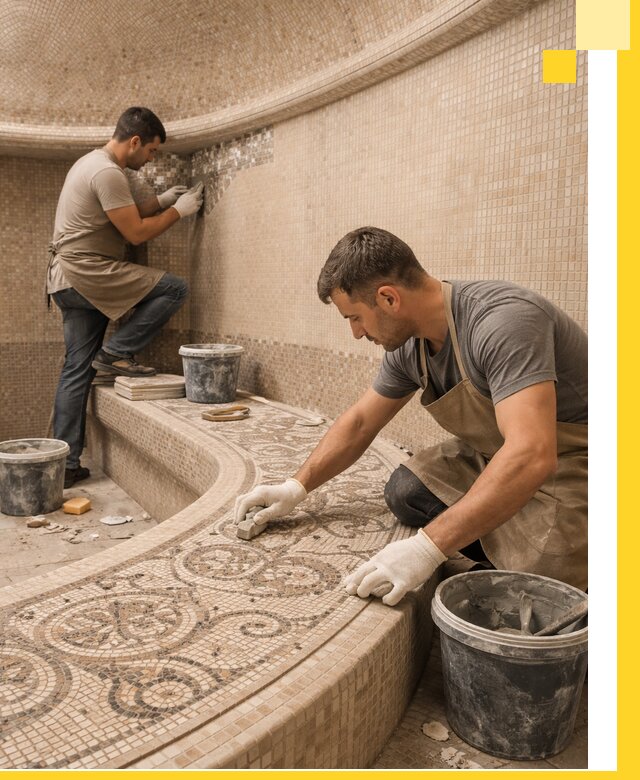 Плитка для хамама в Белореченске, укладка, подбор и поставка