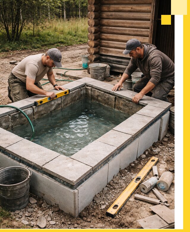 Изготовление и установка холодных купелей под ключ в Белореченске